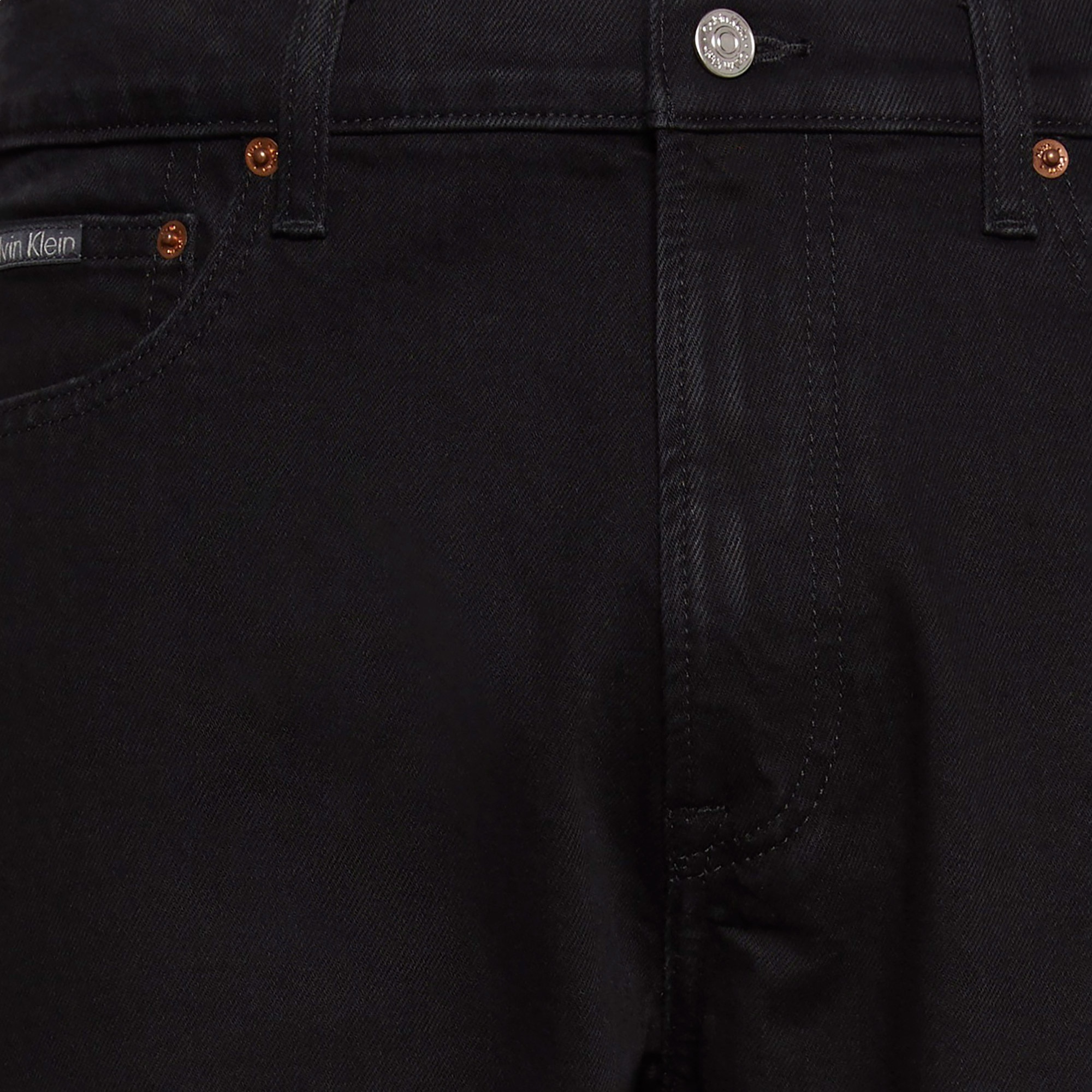 Calvin Klein Slim Straight Erkek Siyah Jean