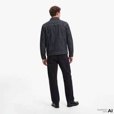  Calvin Klein Blue Black Stone 90S Overshirt Erkek Mavi Gömlek