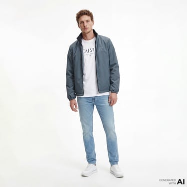  Calvin Klein Nylon Unfilled Reversible Erkek Siyah Ceket