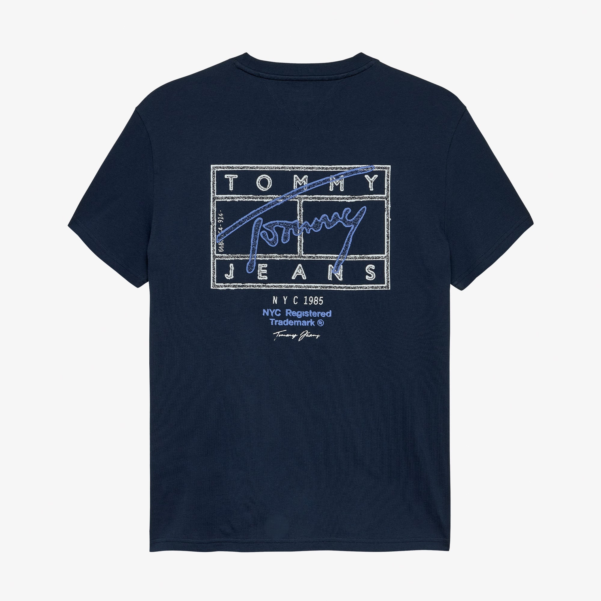 Tommy Hilfiger Signature Erkek Lacivert T-Shirt