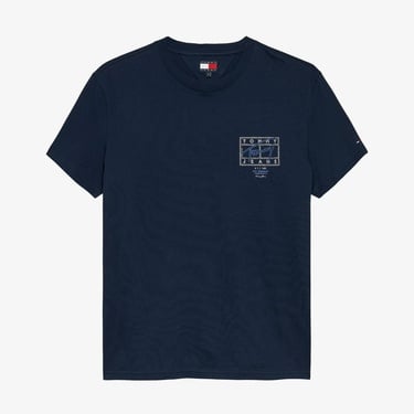  Tommy Hilfiger Signature Erkek Lacivert T-Shirt