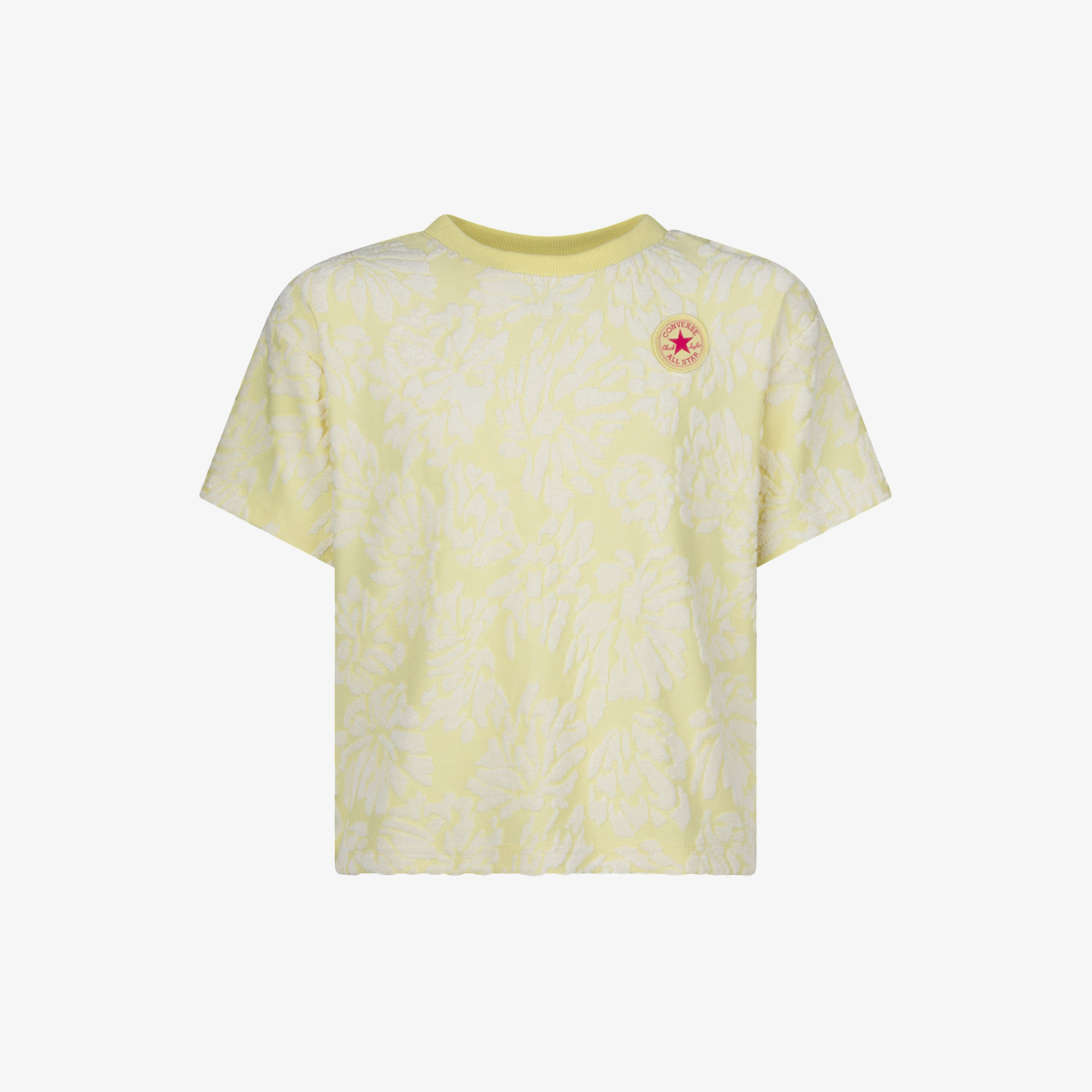  Converse Jacquard Dolman Çocuk Sarı T-Shirt