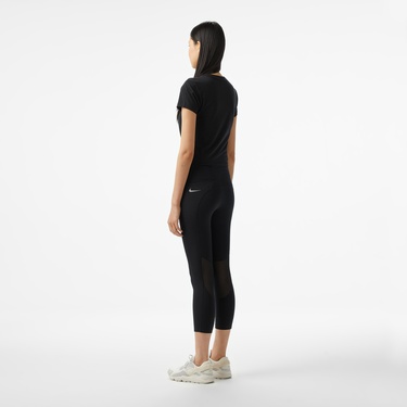  Nike Dri-Fit Fast Crop Kadın Siyah Tayt