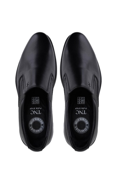  Tamer Tanca Erkek Hakiki Deri Siyah Casual Ayakkabı