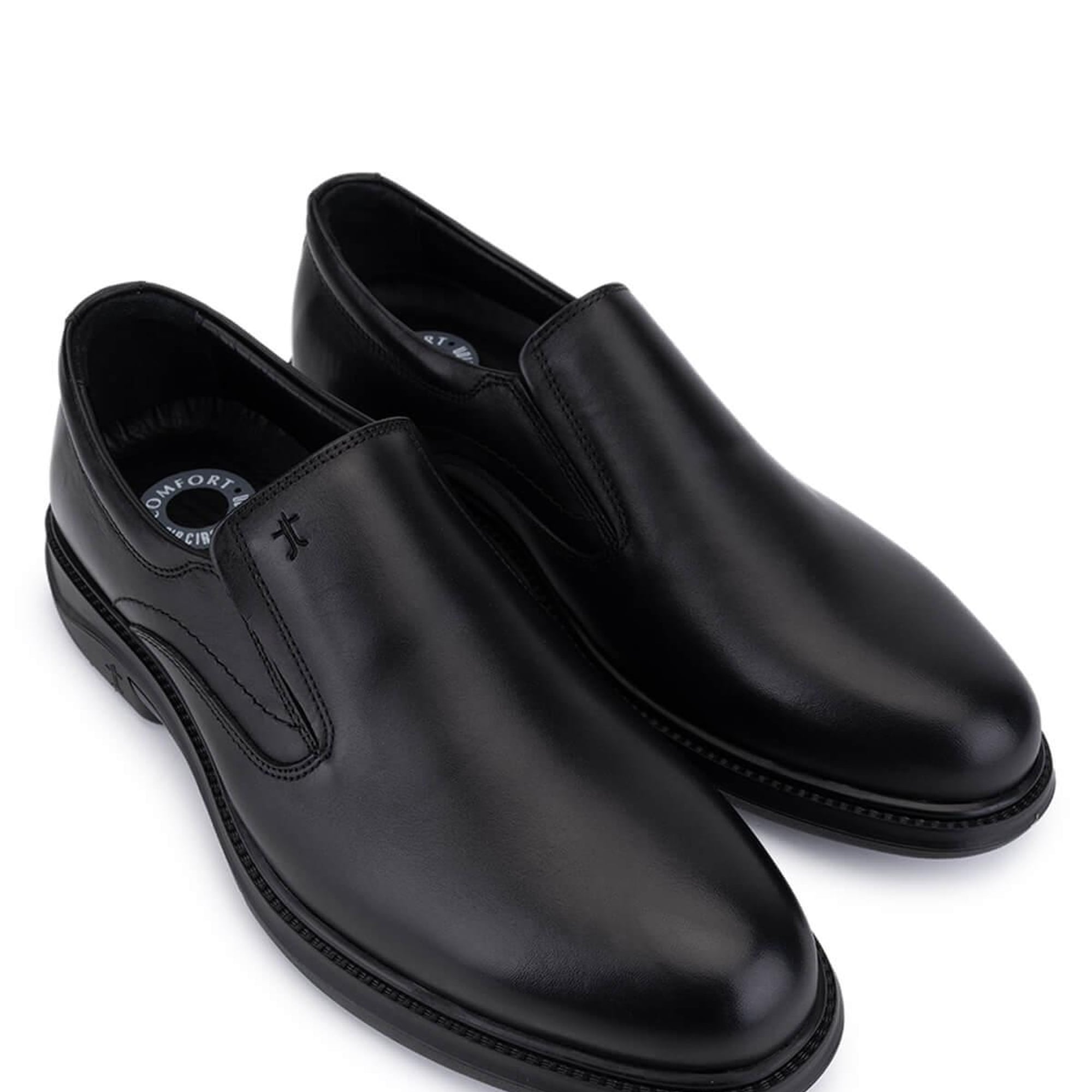 Tamer Tanca Erkek Hakiki Deri Siyah Casual Ayakkabı