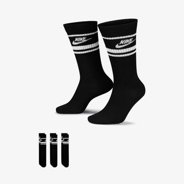  Nike Sportswear Everyday Essential Cr Unisex 3'lü Siyah Çorap