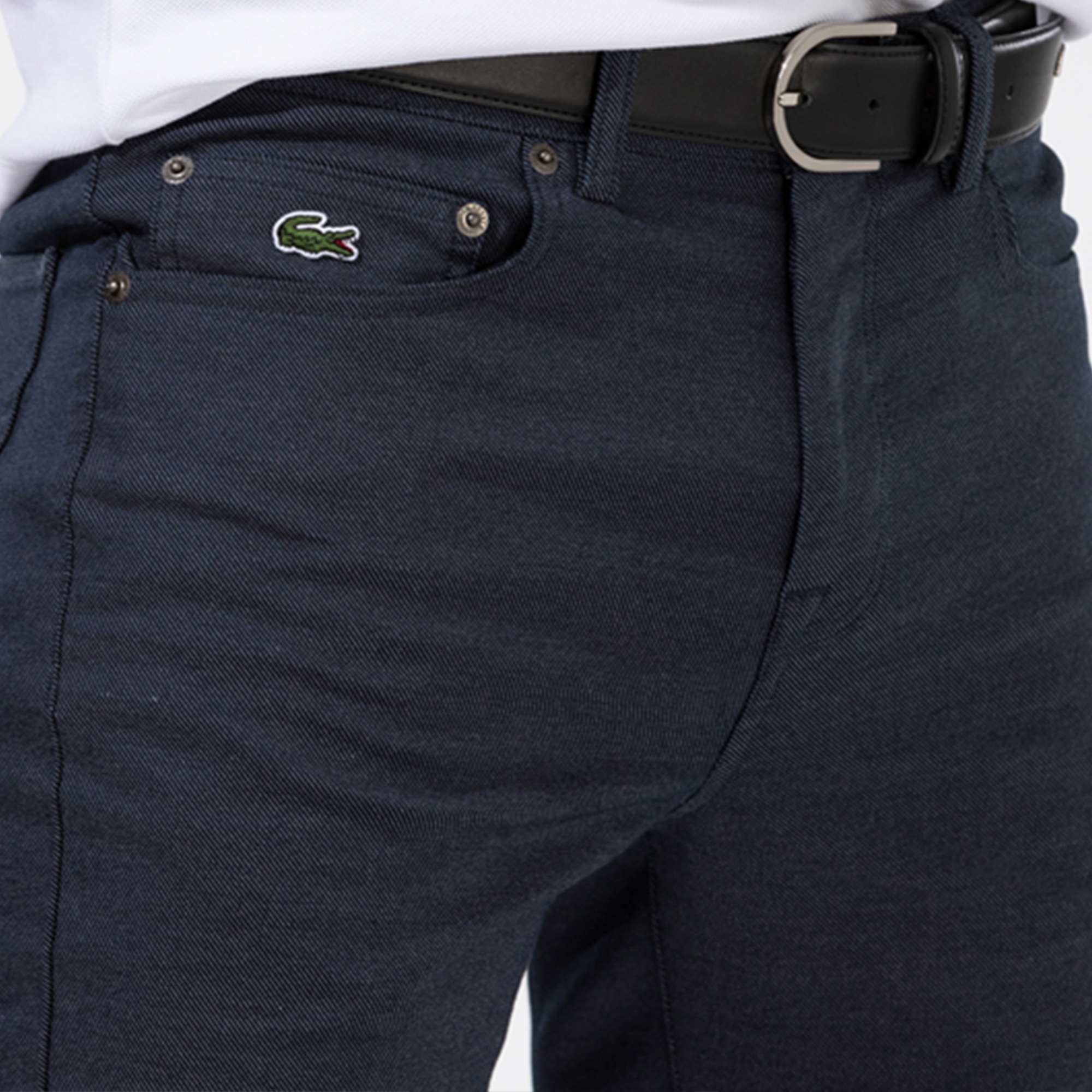 Lacoste Erkek Slim Fit Lacivert Jean Pantolon