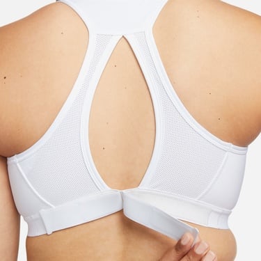  Nike Dri-Fit Swoosh High Support Kadın Beyaz Bra