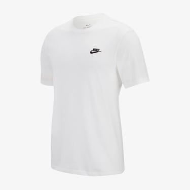  Nike Sportswear Club Erkek Beyaz T-Shirt