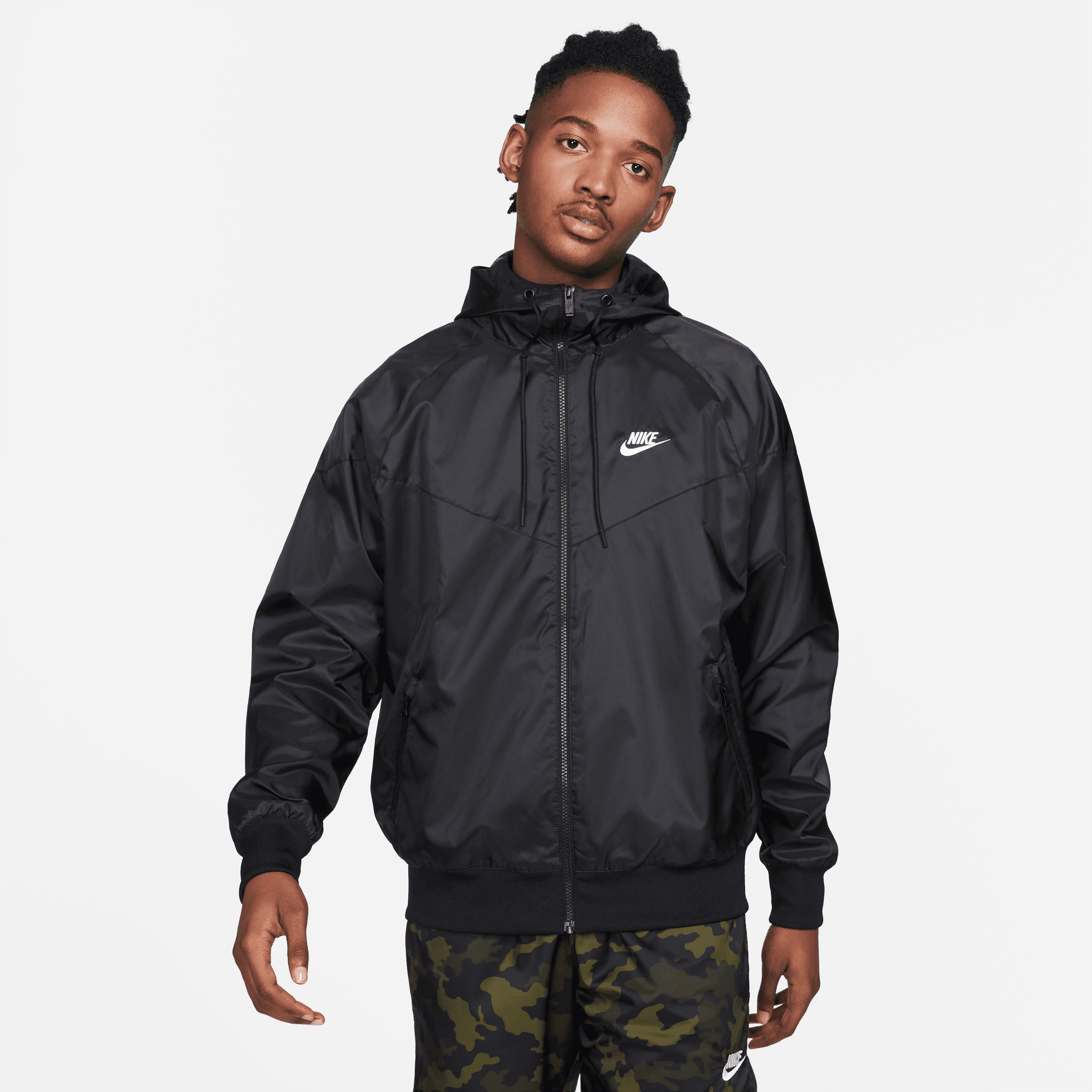 Nike Sportswear Heritage Essentials Windrunner Erkek Siyah Ceket