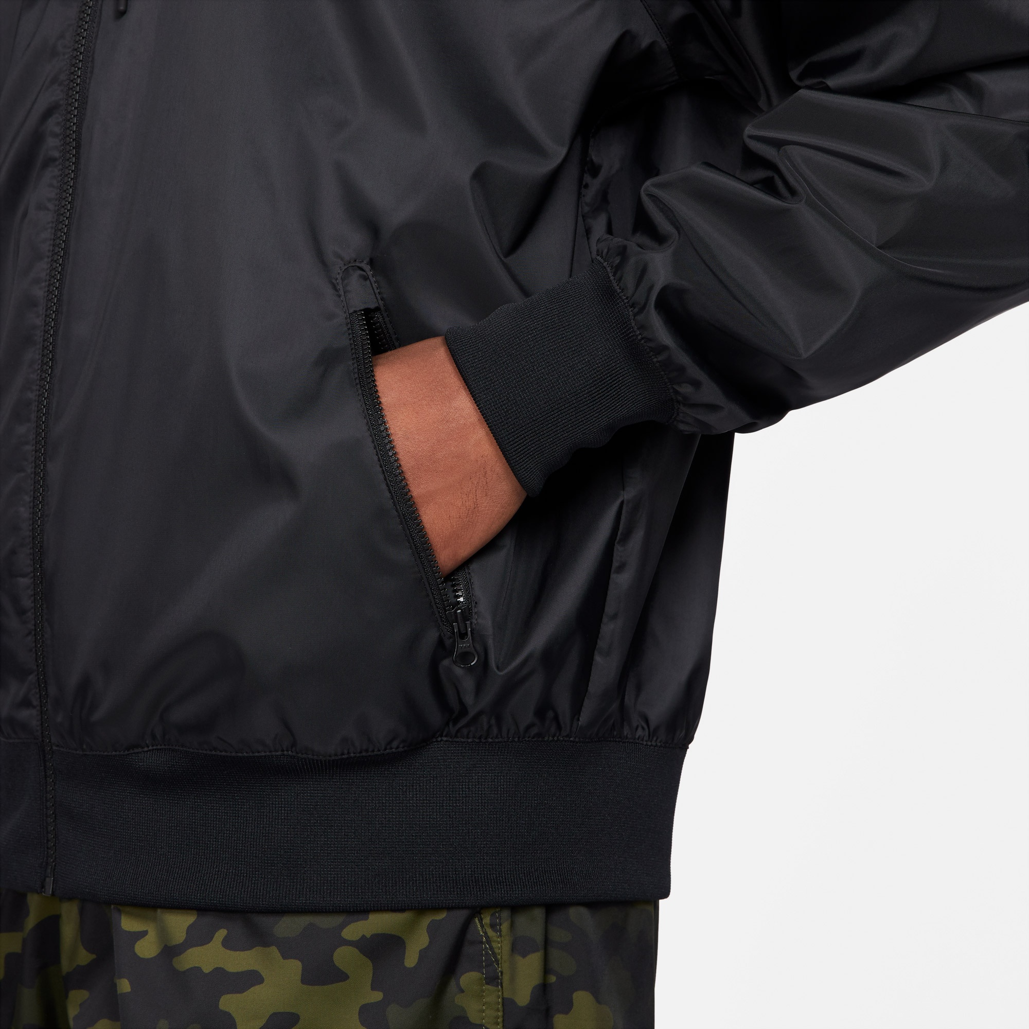 Nike Sportswear Heritage Essentials Windrunner Erkek Siyah Ceket