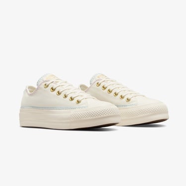  Converse Chuck Taylor All Star Lift Unisex Bej Platform Sneaker