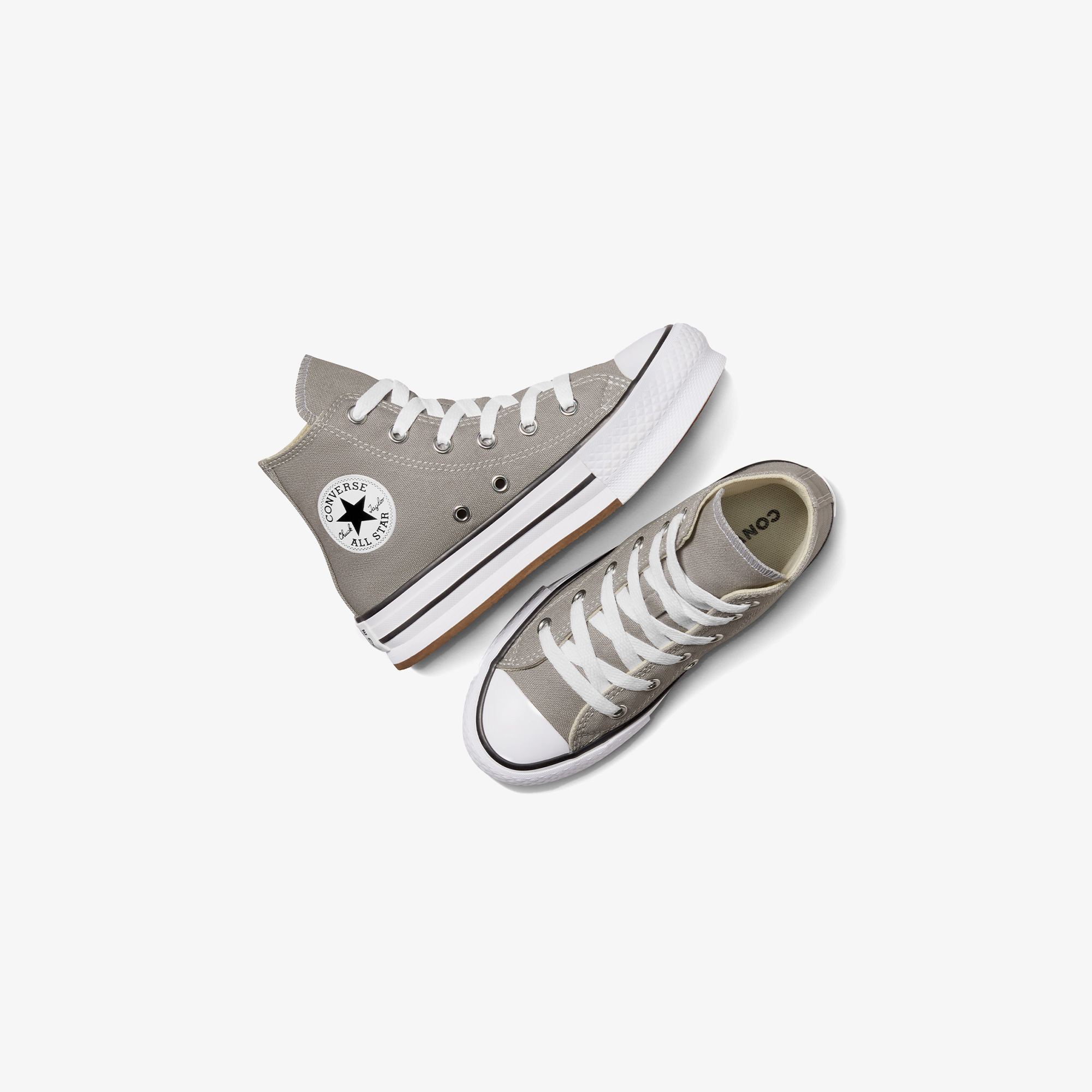  Converse Chuck Taylor All Star EVA Lift Çocuk Gri Platform Sneaker
