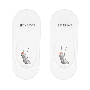  Lacoste Unisex 2'li Beyaz Çorap