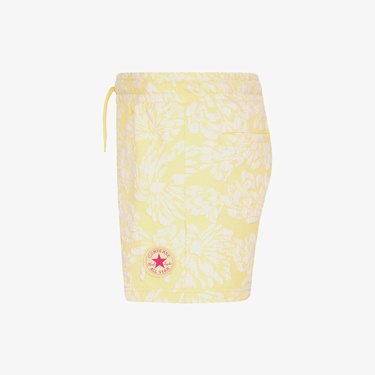  Converse Floral Jacquard Çocuk Sarı Şort