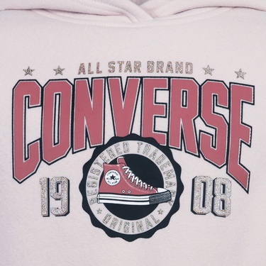  Converse Boxy Çocuk Pembe Hoodie