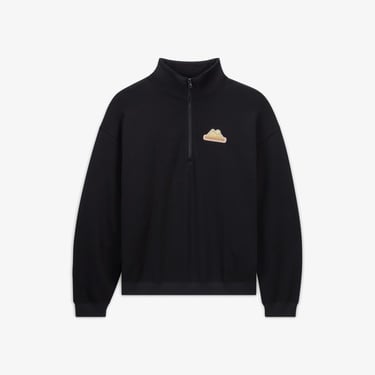  Converse Erkek Loose Fit Yarım Fermuarlı Siyah Sweatshirt