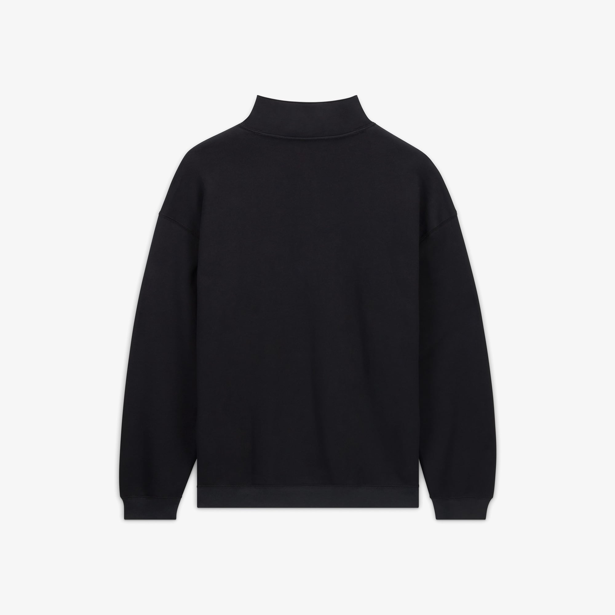 Converse Erkek Loose Fit Yarım Fermuarlı Siyah Sweatshirt