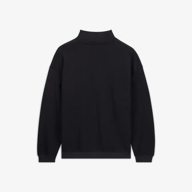  Converse Erkek Loose Fit Yarım Fermuarlı Siyah Sweatshirt