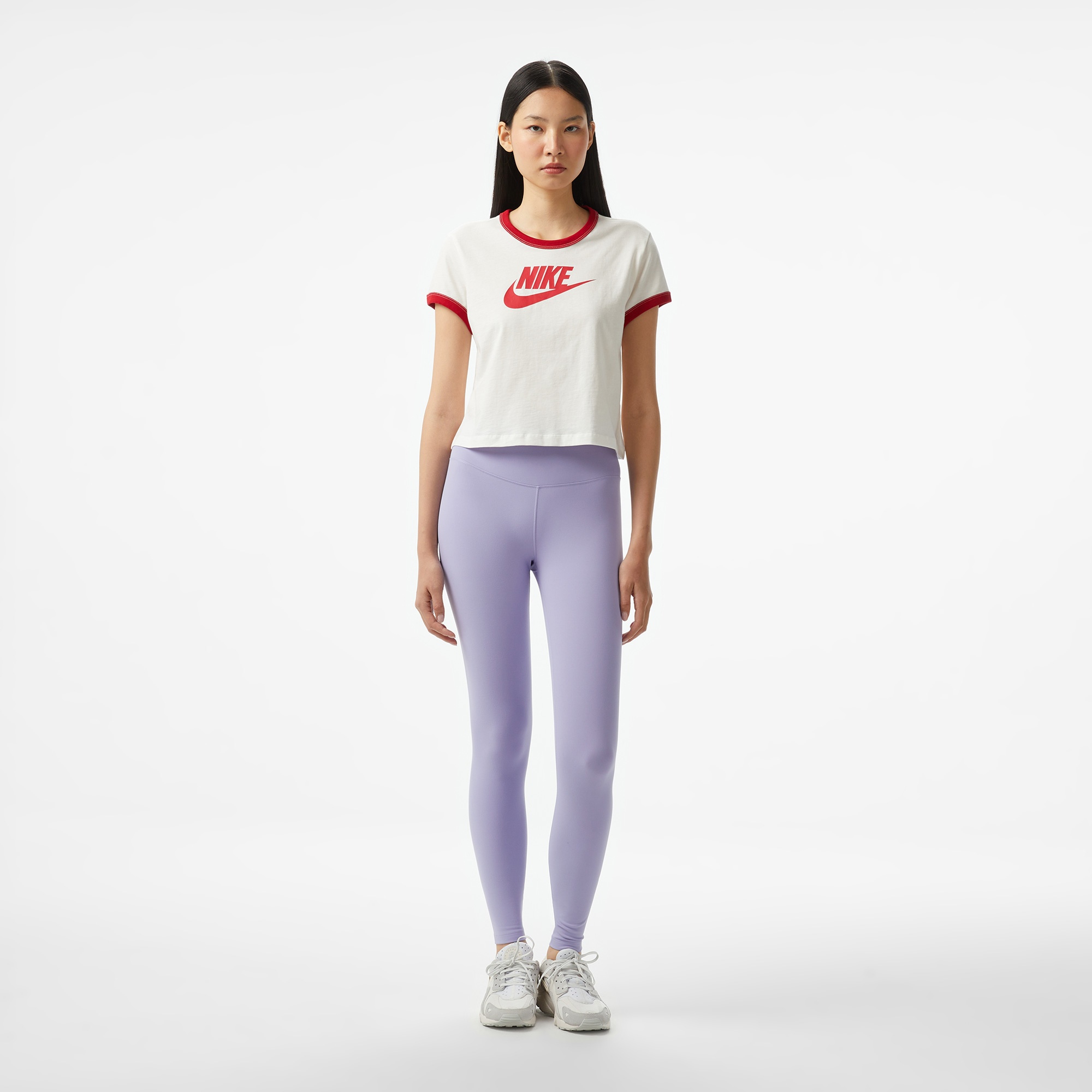 Nike One Dri-Fit Kadın Mor Tayt