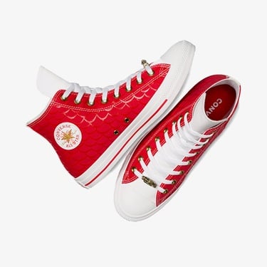  Converse Chuck Taylor All Star Lunar New Year Dragon Scale Unisex Kırmızı Sneaker