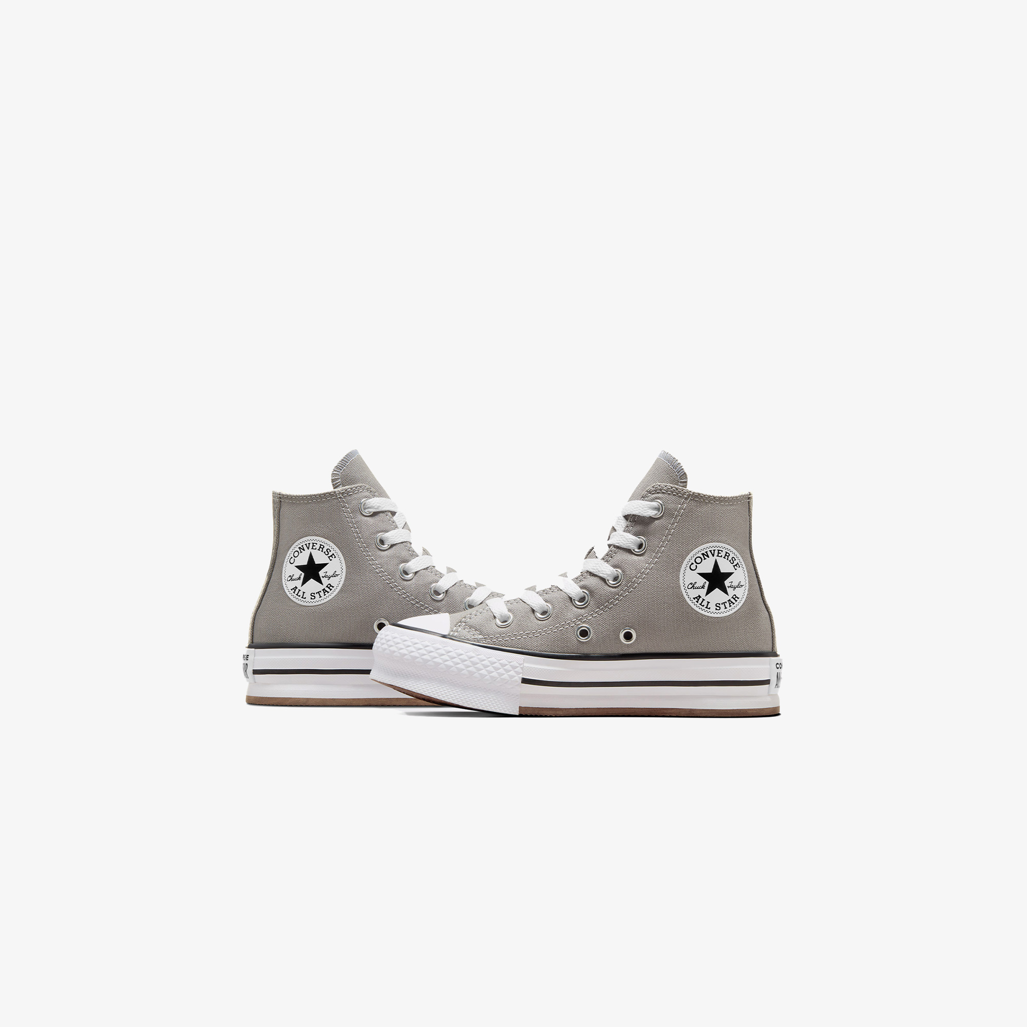  Converse Chuck Taylor All Star EVA Lift Çocuk Gri Platform Sneaker