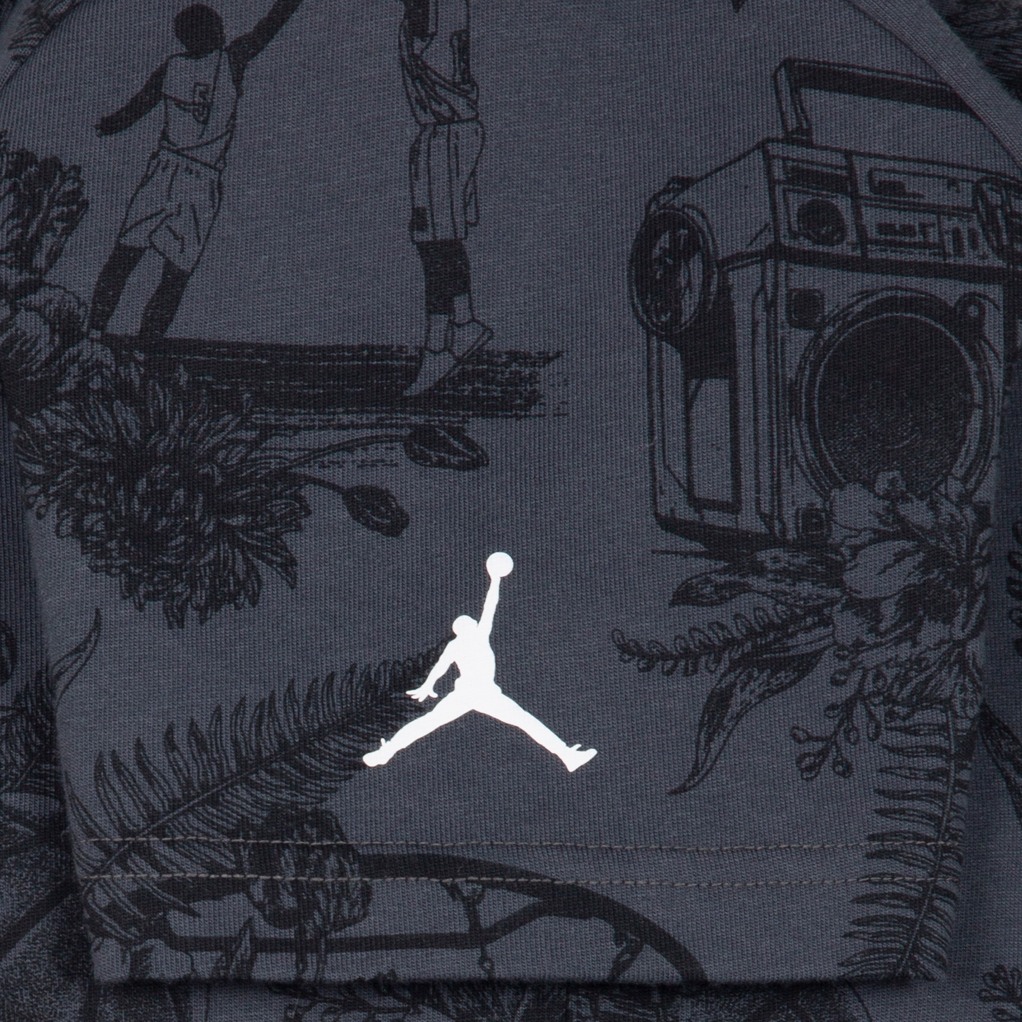 Jordan Sports Sketch Çocuk Füme Kısa Kol T-Shirt