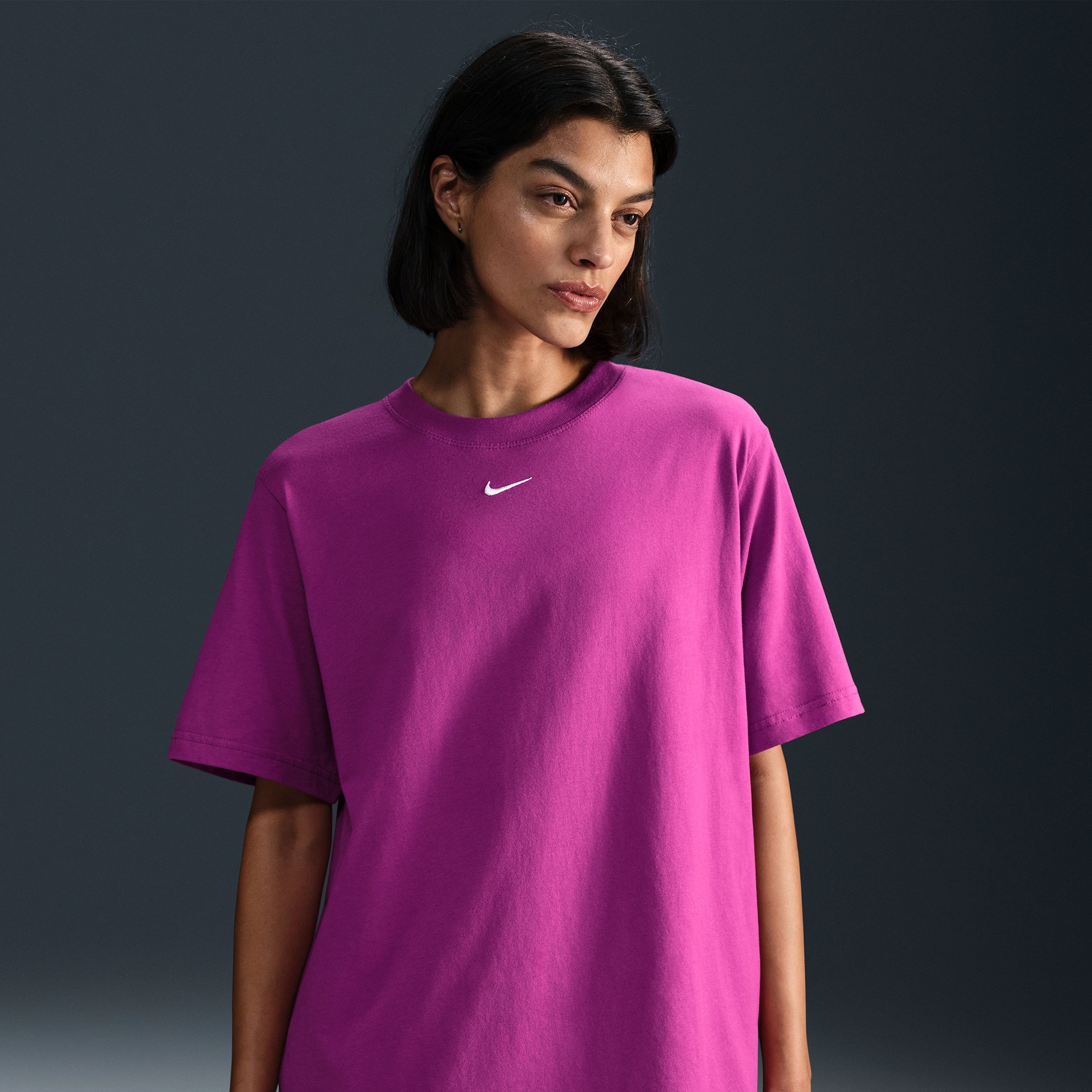 Nike Sportswear M90 Kadın Mor T-Shirt
