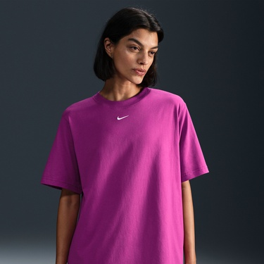  Nike Sportswear M90 Kadın Mor T-Shirt
