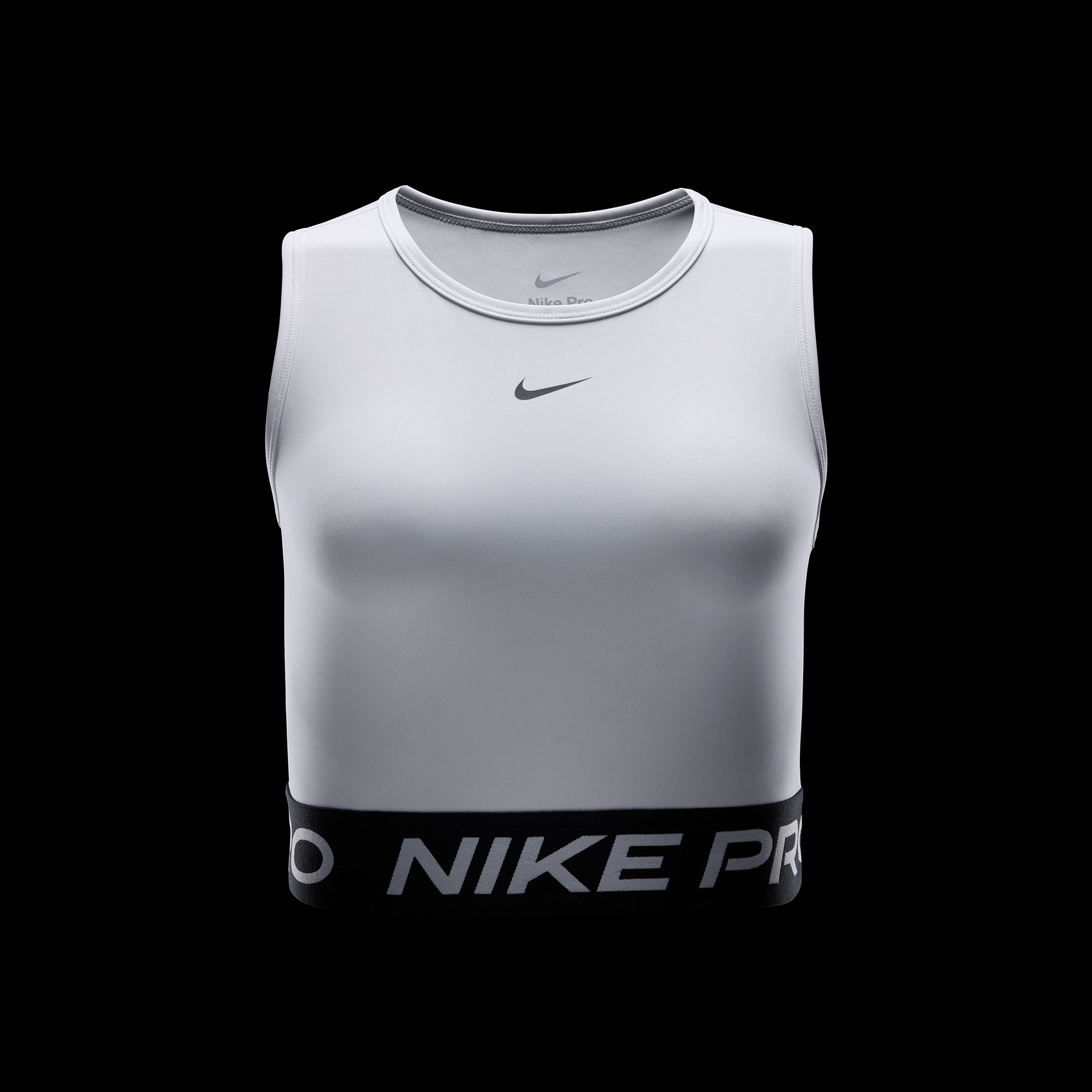 Nike Pro Dri-Fit Kadın Beyaz Crop T-Shirt