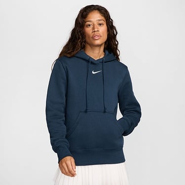  Nike Sportswear Phoenix Fleece Kadın Lacivert Kapüşonlu Hoodie