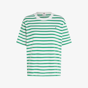  Tommy Hilfiger Relax Modern Cody Kadın Yeşil T-Shirt