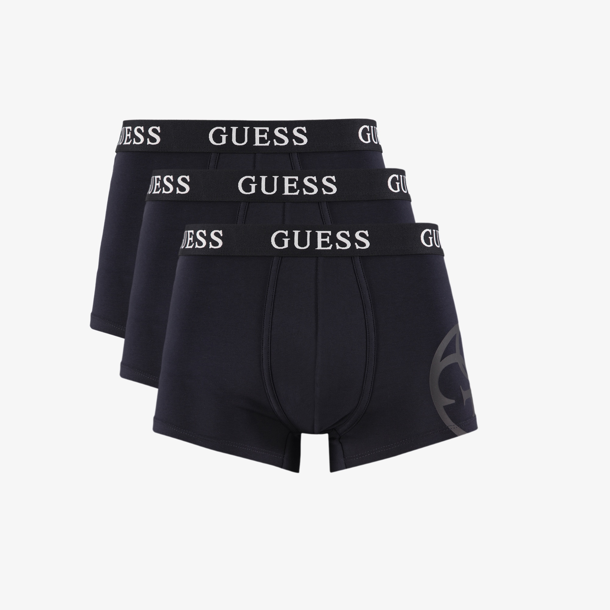 Guess Placed Logo Tr Lightetch 160 Erkek Lacivert 3'Lü Boxer Paketi