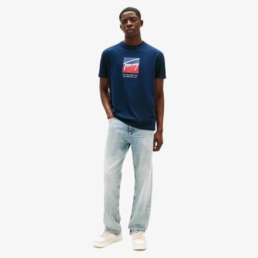  Tommy Jeans Regular Erkek Lacivert T-Shirt