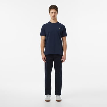  Lacoste x Rolex Paris Unisex Regular Fit Bisiklet Yaka Lacivert T-Shirt