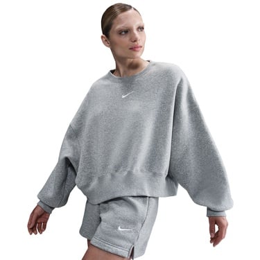  Nike Sportswear Phoenix Fleece Oversize Crew Kadın Gri Sweatshirt
