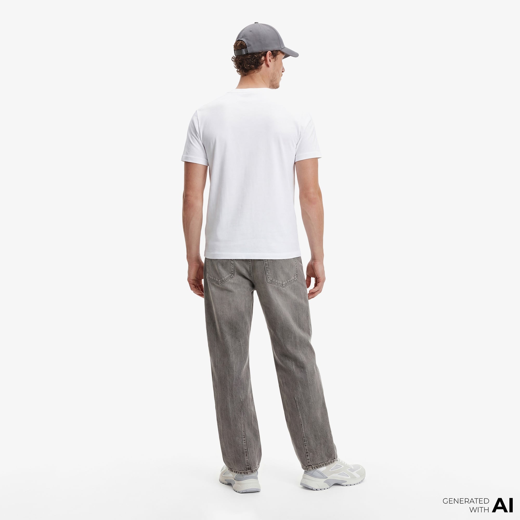 Calvin Klein 20S College Graphic Erkek Beyaz T-Shirt