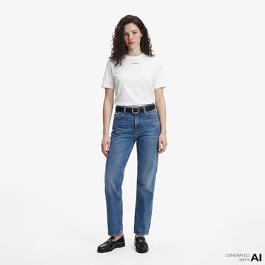  Calvin Klein 20S Classic Logo Kadın Beyaz T-Shirt