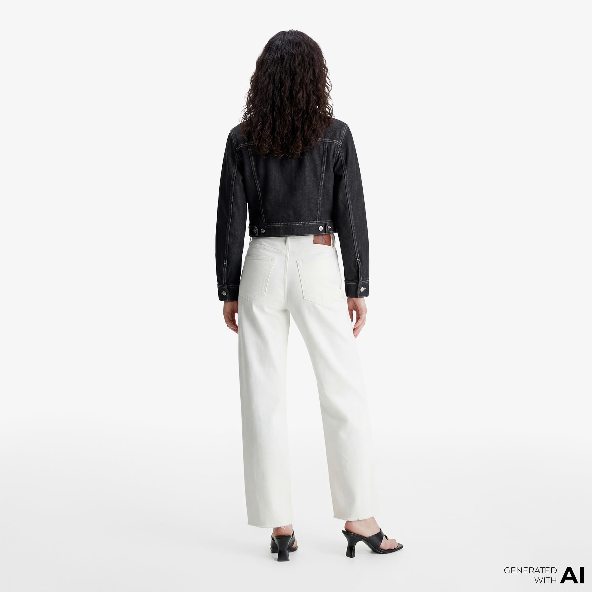 Calvin Klein Workwear Rinse Kadın Mavi Ceket