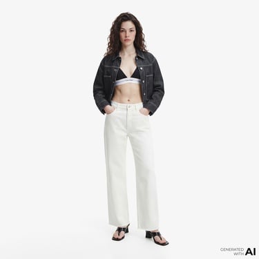  Calvin Klein Workwear Rinse Kadın Mavi Ceket