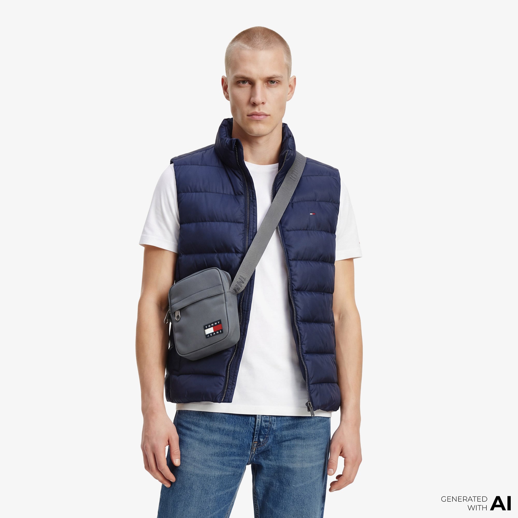  Tommy Hilfiger Light Down Erkek Lacivert Yelek