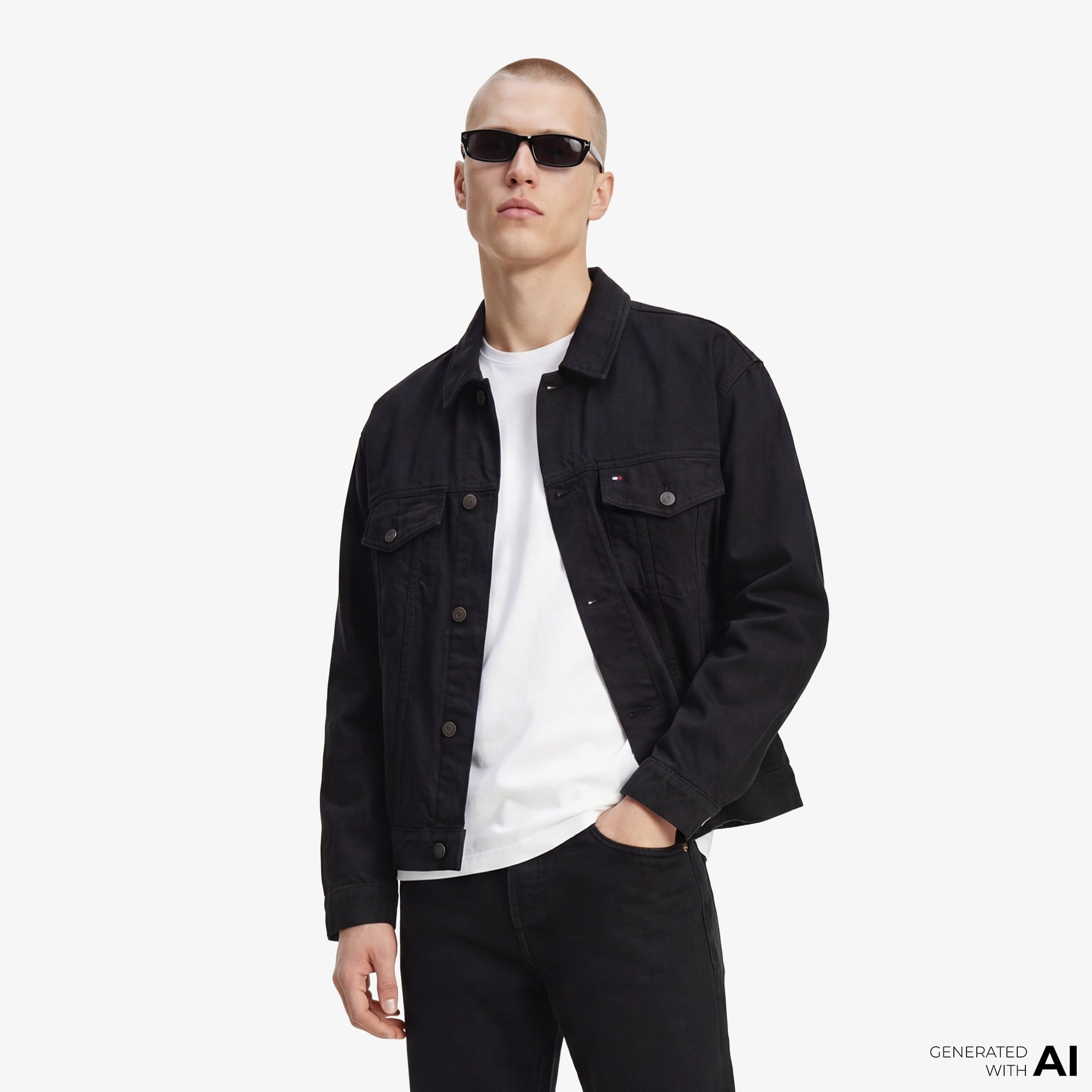 Tommy Hilfiger Denim Mainline Erkek Siyah Ceket