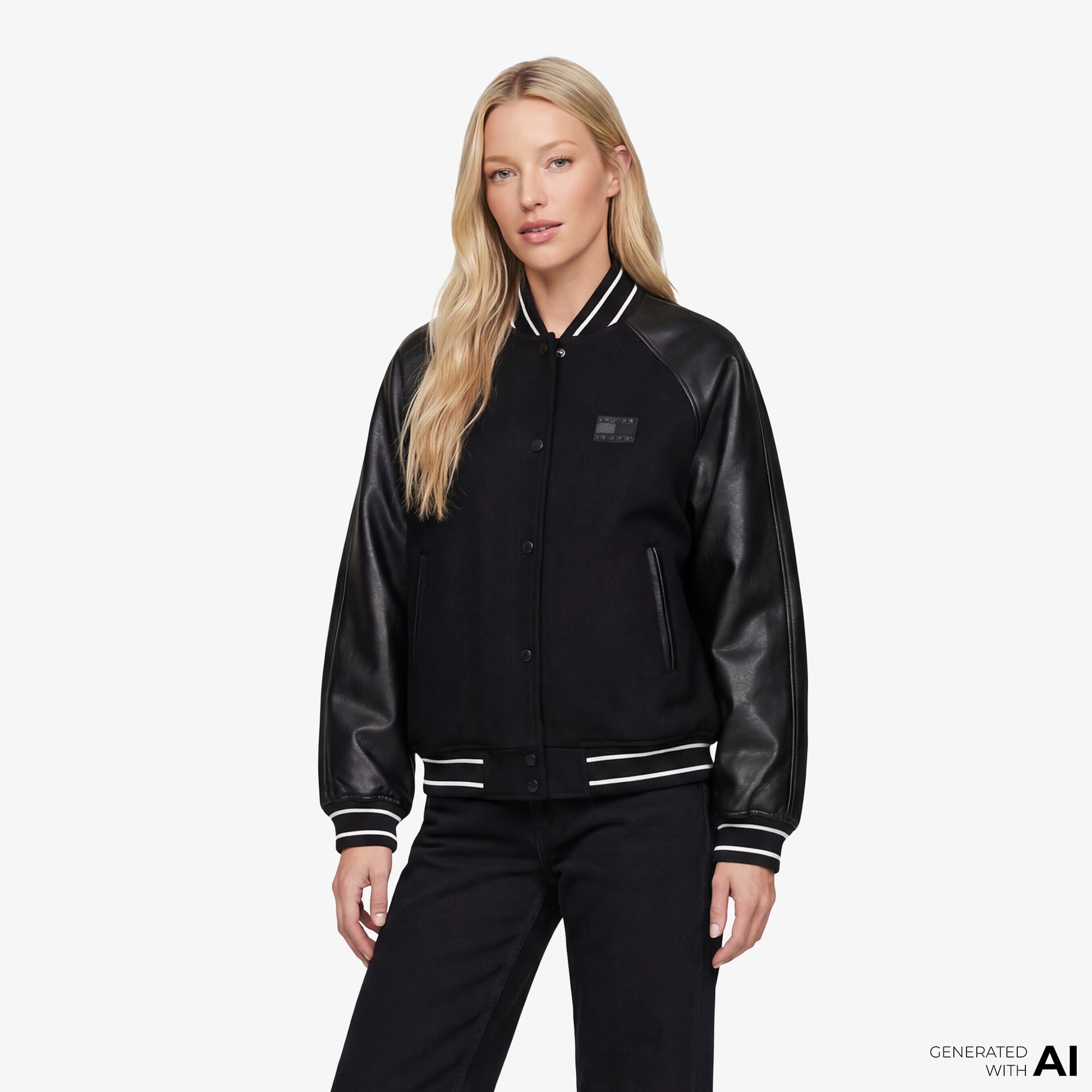  Tommy Hilfiger D3 Kadın Siyah Ceket