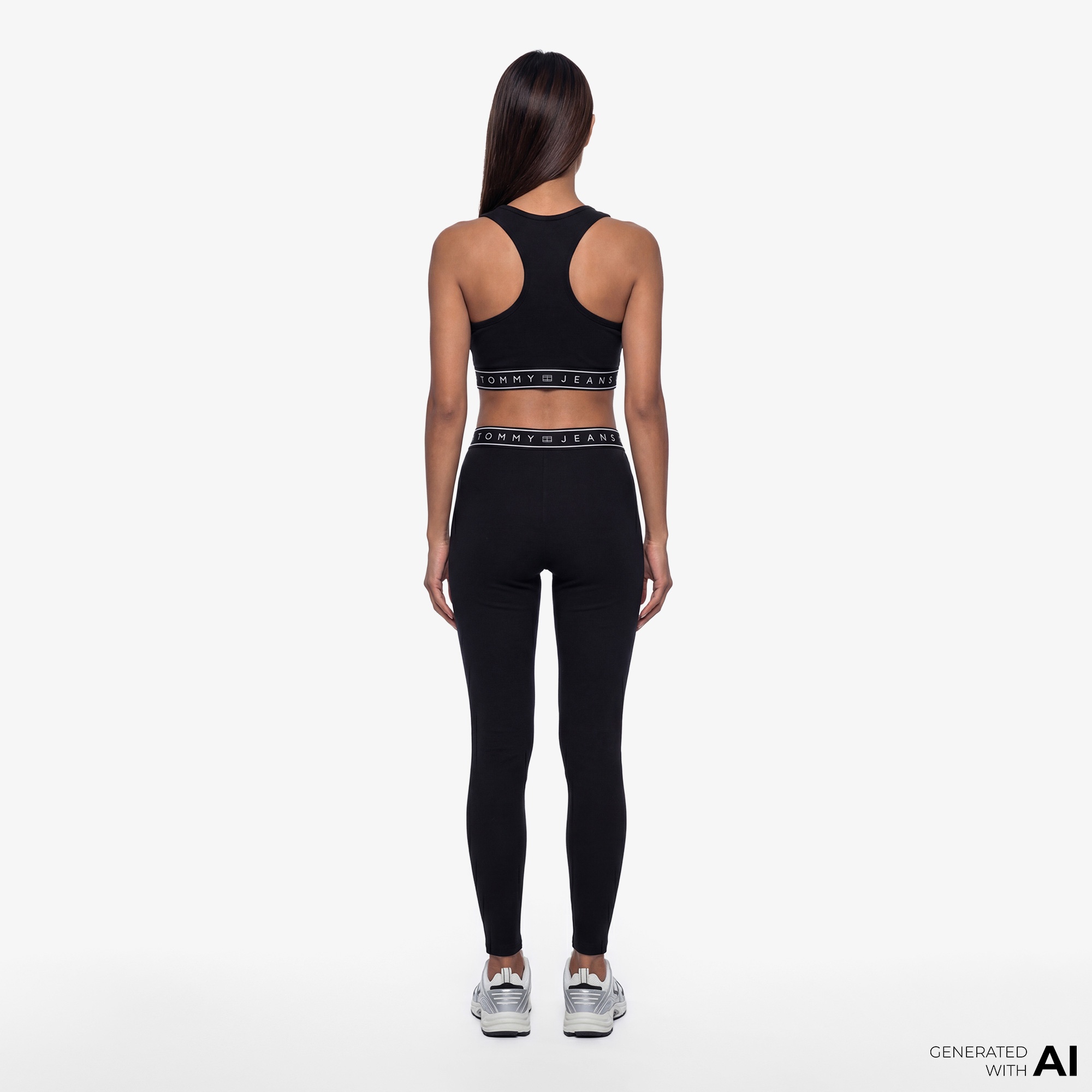 Tommy Hilfiger D3 Kadın Siyah Tayt