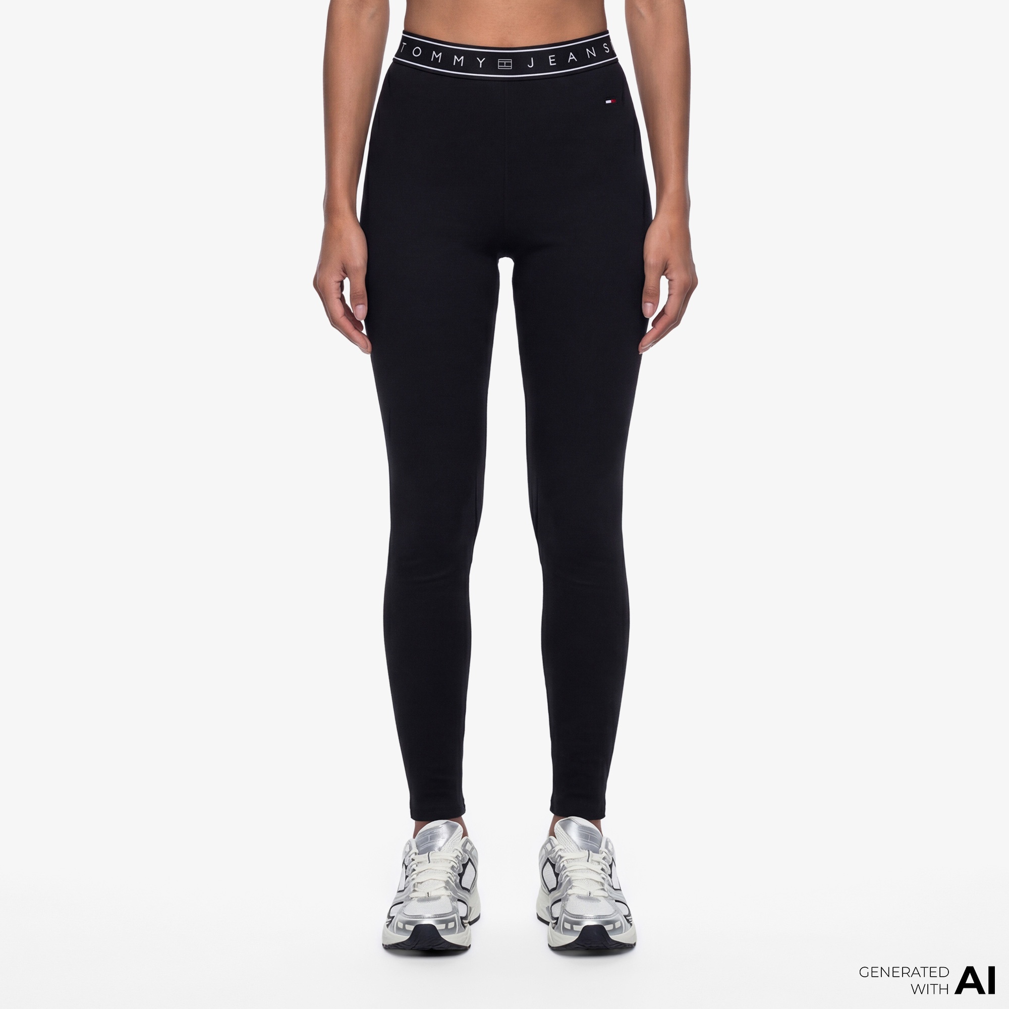 Tommy Hilfiger D3 Kadın Siyah Tayt