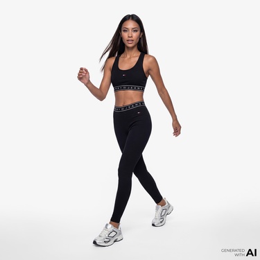  Tommy Hilfiger D3 Kadın Siyah T-Shirt