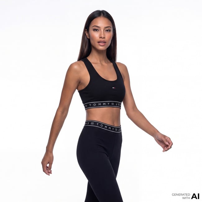  Tommy Hilfiger D3 Kadın Siyah T-Shirt