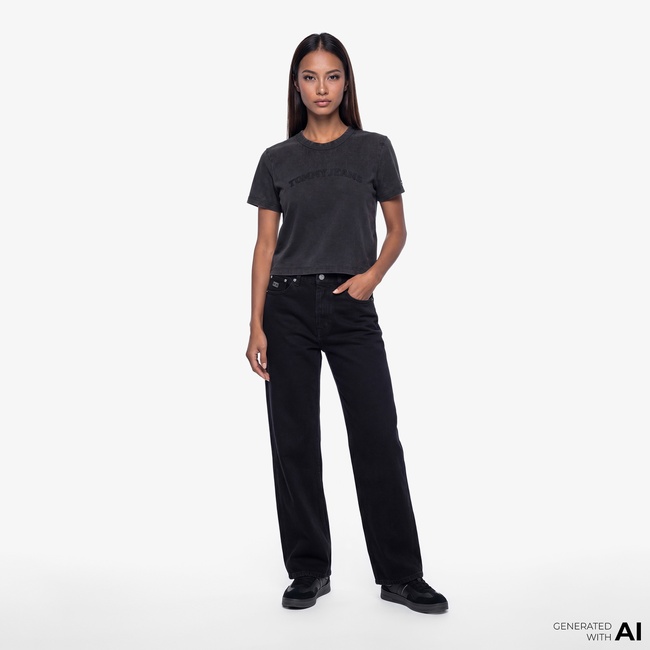  Tommy Hilfiger Imagined Black Kadın Lacivert Jean