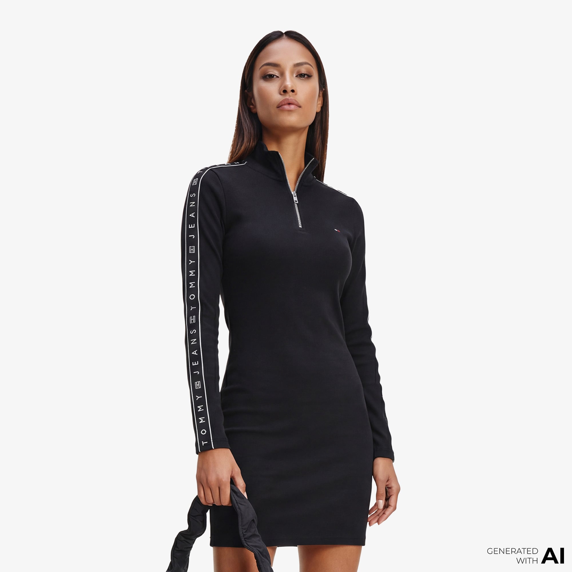  Tommy Hilfiger D3 Kadın Siyah Elbise