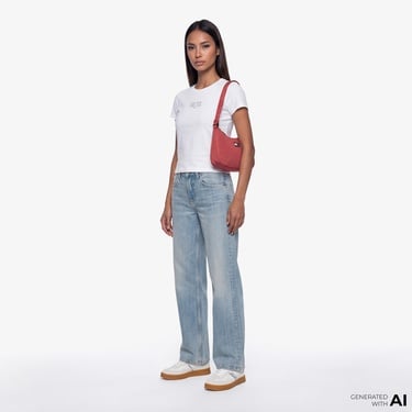  Tommy Hilfiger Linear Kadın Beyaz T-Shirt